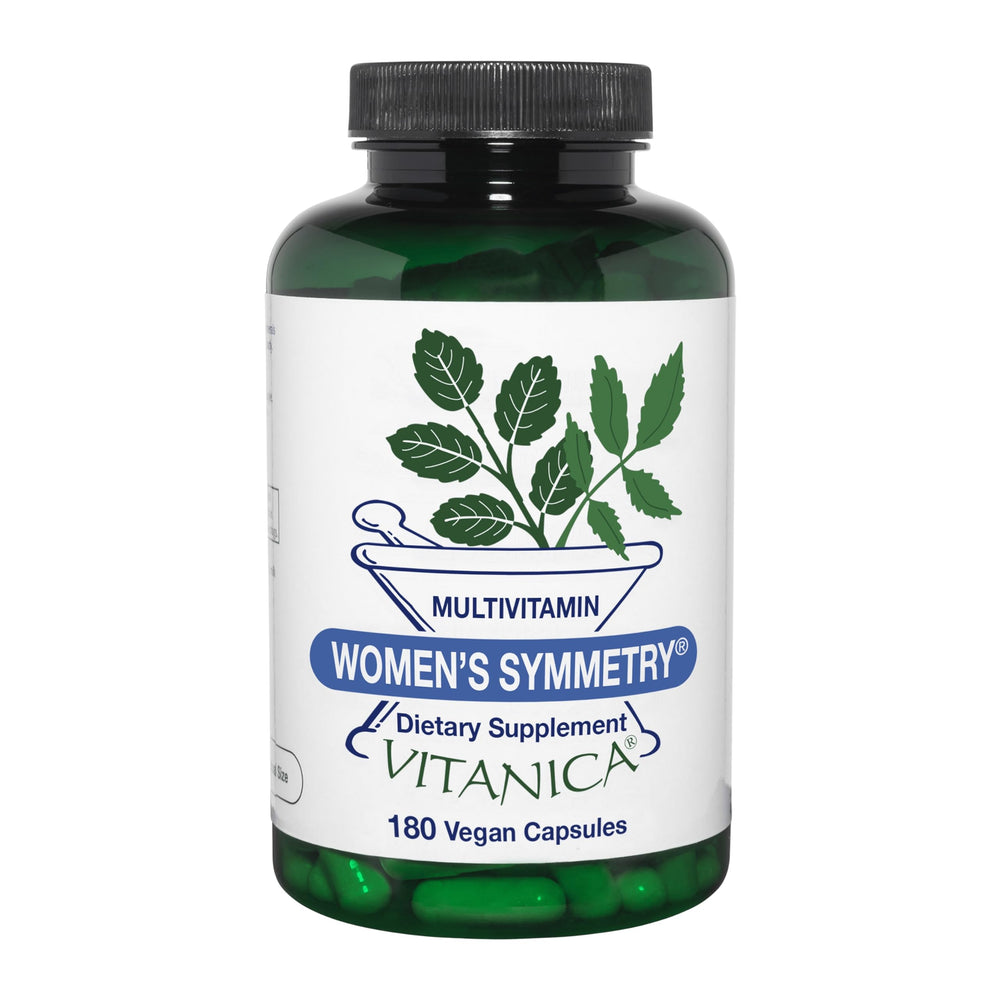 Vitanica Women's Symmetry bottle with capsules for vegan daily nutrition