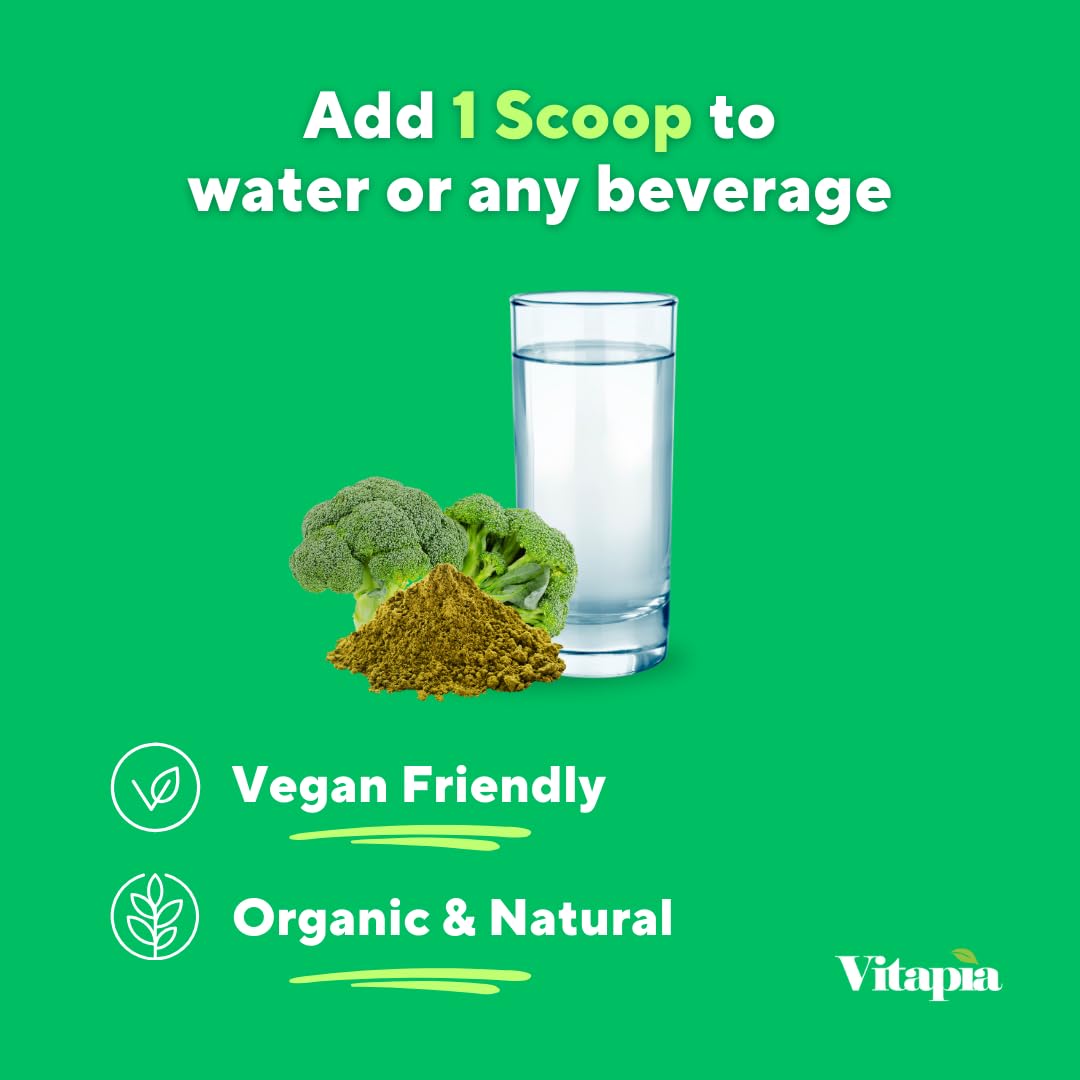 Vitapia broccoli sprout powder cup-taste image, ready to enjoy