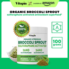 Vitapia broccoli sprout powder scoop for easy daily use