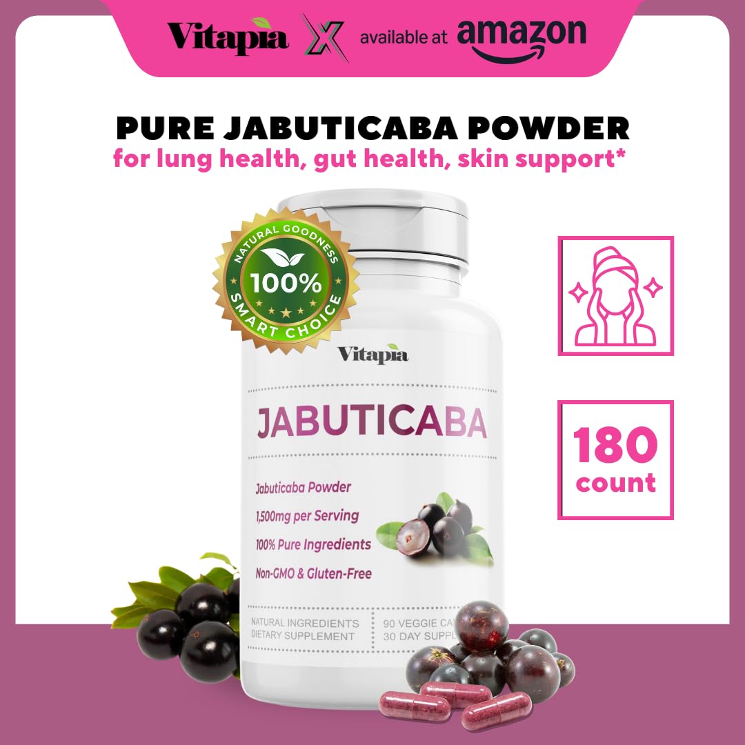 Vitapia Jabuticaba capsules pack highlights easy vegan capsules for on-the-go wellness