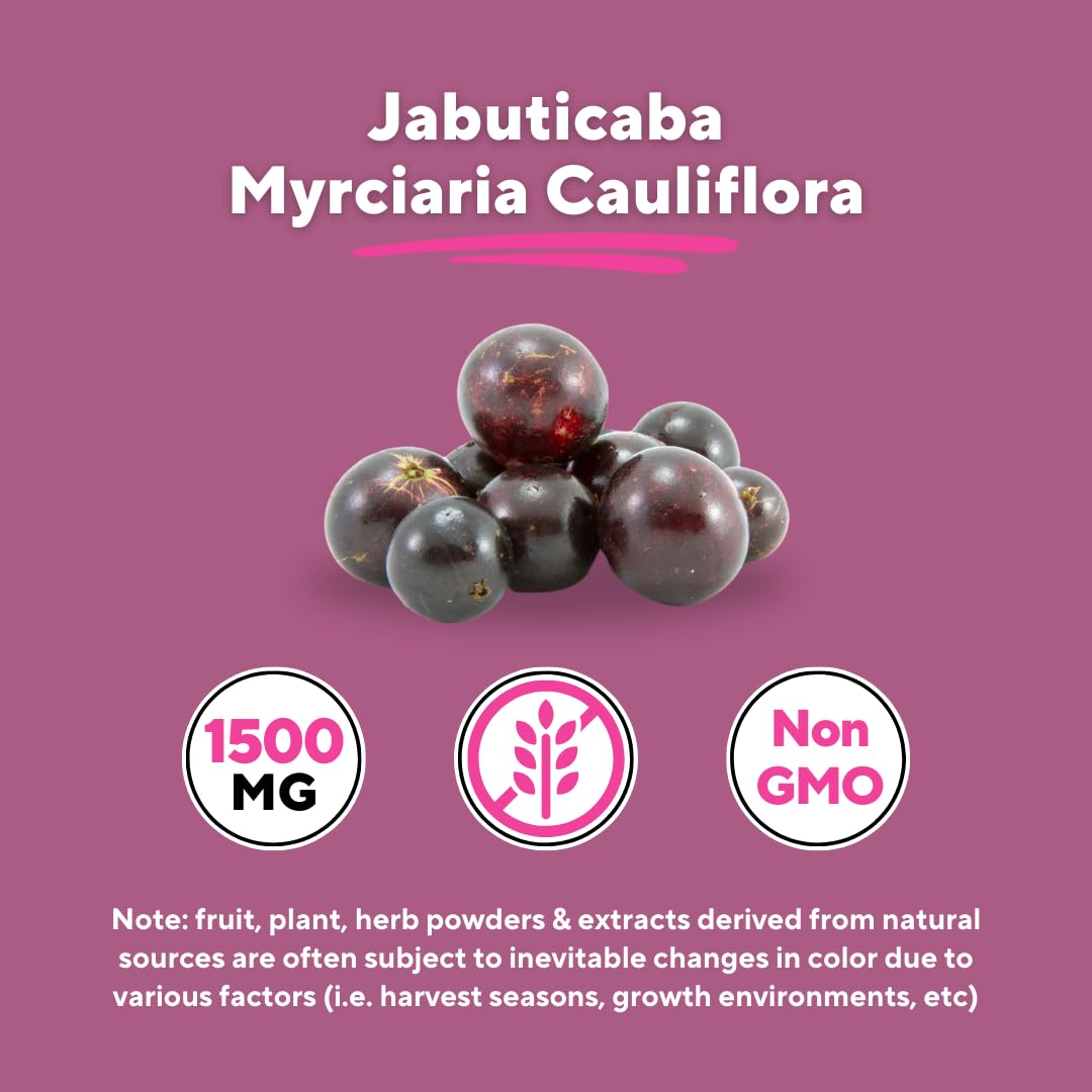 Vitapia Jabuticaba serving three capsules for a convenient daily dose