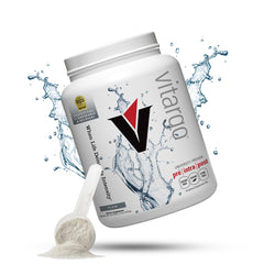Vitargo carbohydrate powder tub top delivers fast energy for workouts.