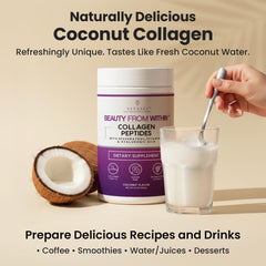 Vitasei collagen powder dissolves smoothly in coffee with no clumps.