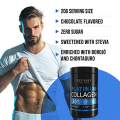 VITASEI collagen powder mixed into coffee highlighting versatility and flavor.