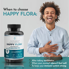 VITASEI Happy Flora bottle with glass for simple intake