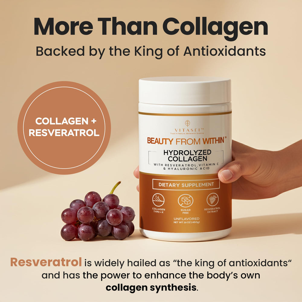 Vitasei collagen scoop — precise serving for your daily collagen routine.