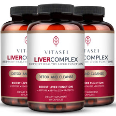 VITASEI Liver Cleanse bottle front view highlighting product name for liver support