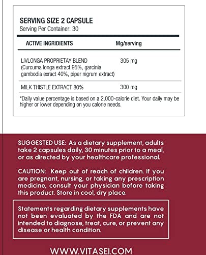 VITASEI Liver Cleanse capsules close-up showing capsule shape for daily wellness