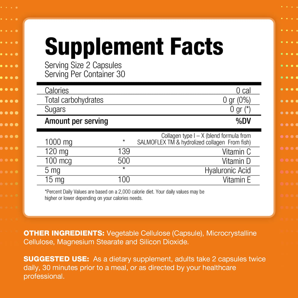 Closeup of Salmoflex capsules showing smooth coated pills