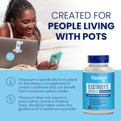 Vitassium electrolytes bottle pour: rapid, mess-free intake wherever you are.