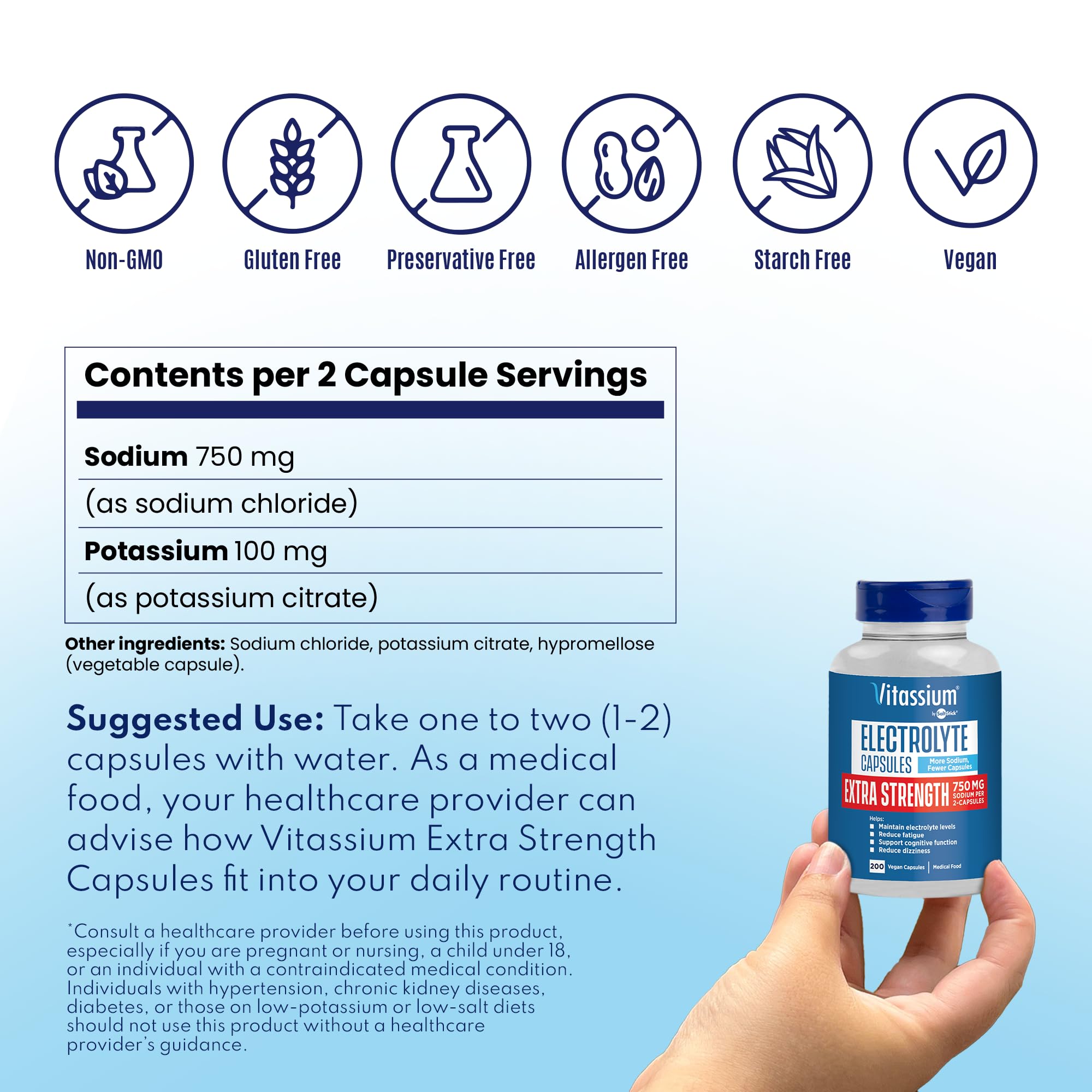 Vitassium made in USA cgmp facility badge signaling quality manufacturing standards