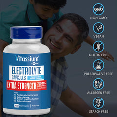 Vitassium unflavored capsules packaging suggesting simple electrolyte option