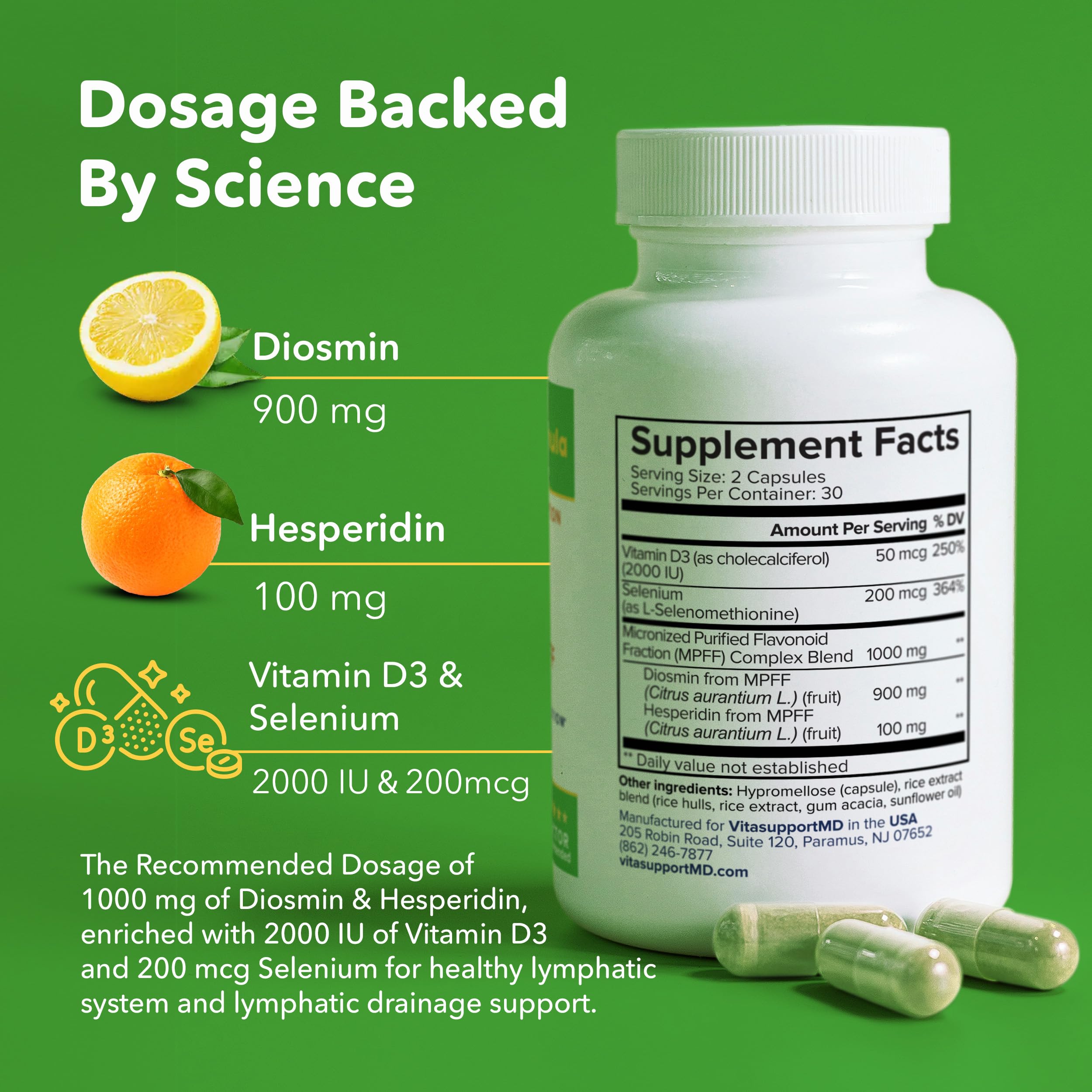 VITASUPPORTMD MPFF micronized flavonoids for maximum absorption.