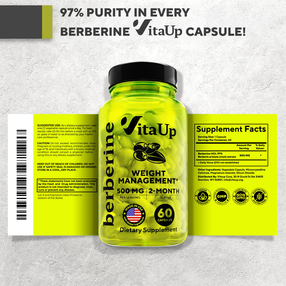 VitaUp Berberine energy-visual suggests metabolic support during activity.