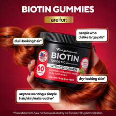VitaUp Biotin Gummies packaging shows kosher certification for trusted use.