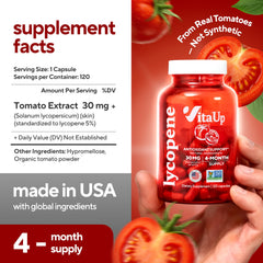 VitaUp prostate wellness capsules on bottle emphasizing normal cellular function.