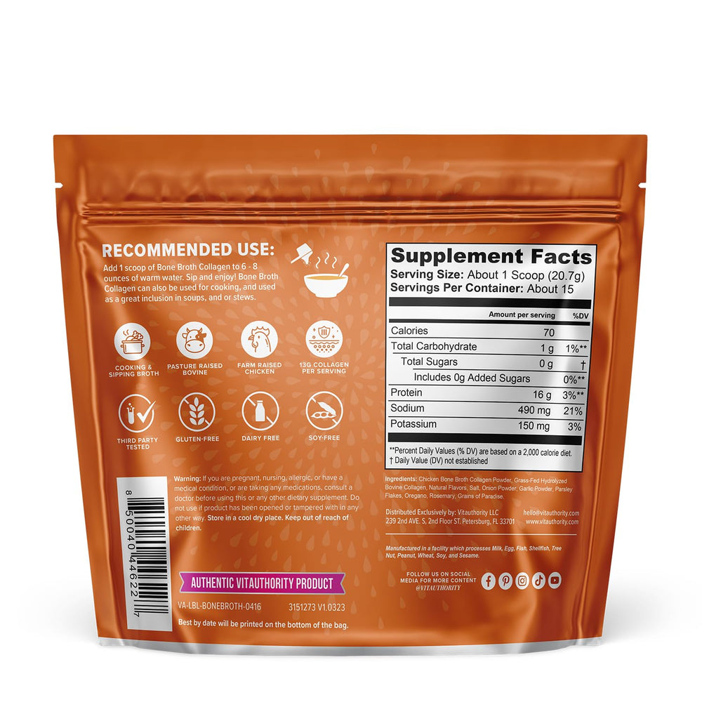 Bottle beside measuring cup suggests easy daily protein and hydration support.