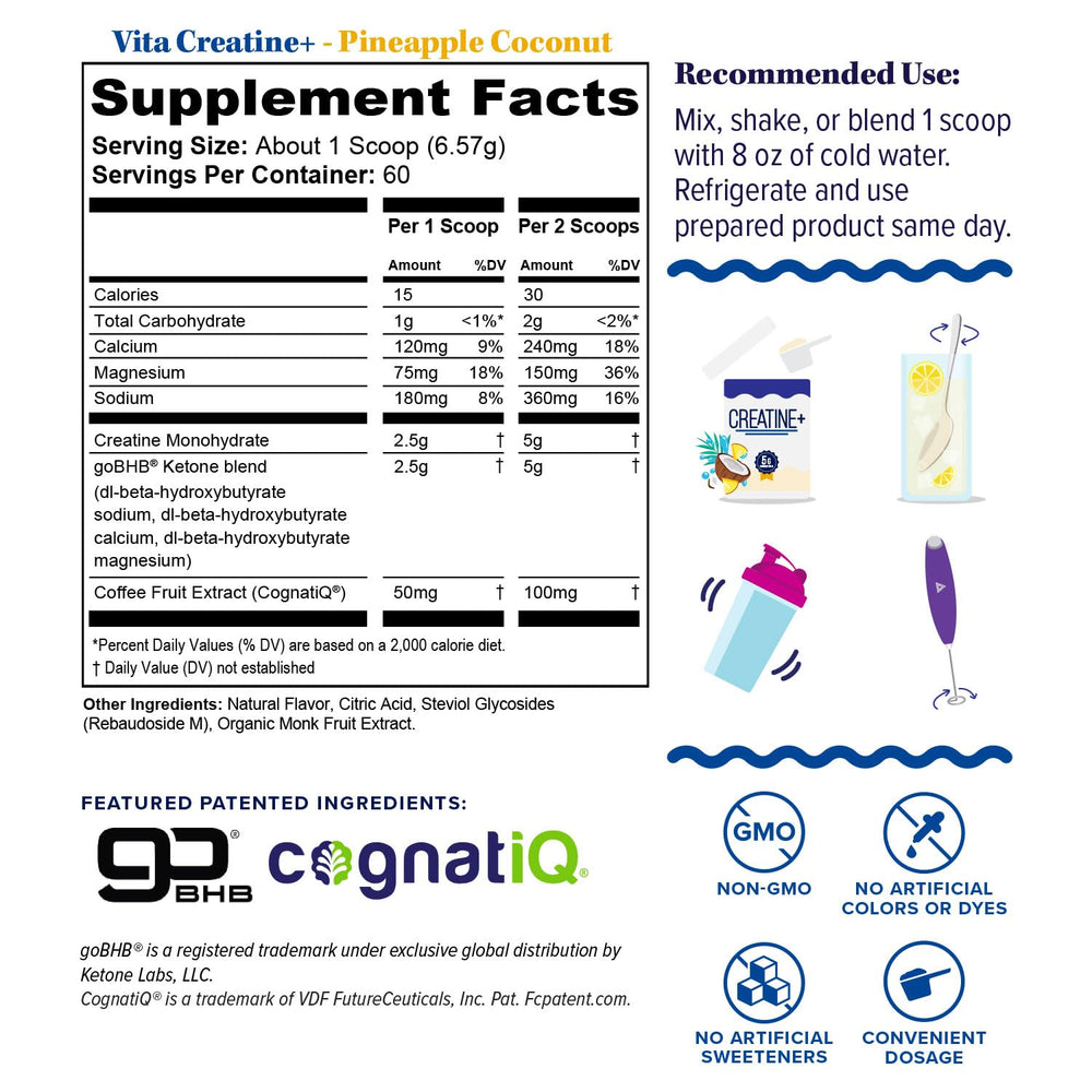 Vitauthority bottle highlighting goBHB for sustained energy during training.