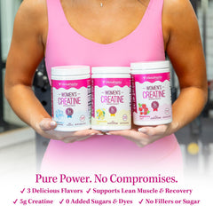 Vitauthority creatine powder bottle with clean label and no fillers.