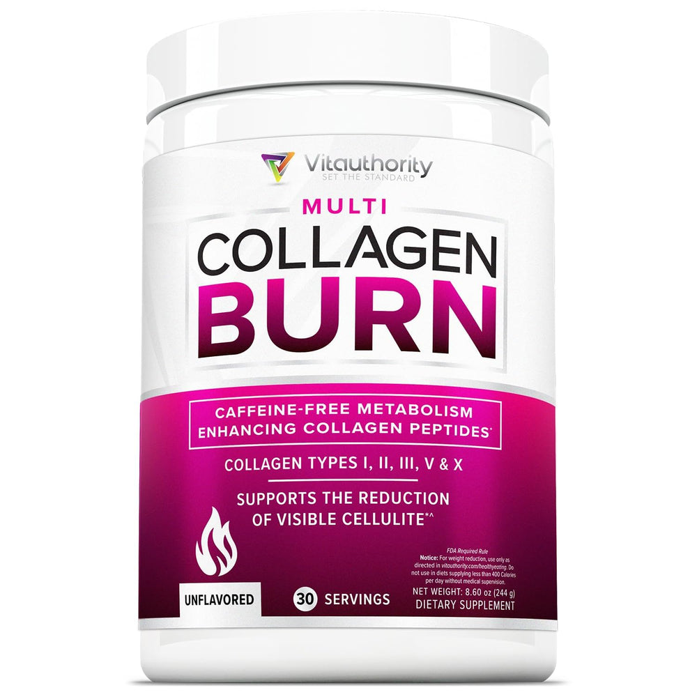 Vitauthority hydrolyzed collagen powder bottle for daily use and convenience