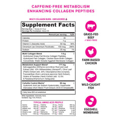 Vitauthority hydrolyzed collagen powder scoop for precise servings