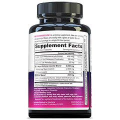 Vitauthority label detail on bottle highlighting DIM and inositol components