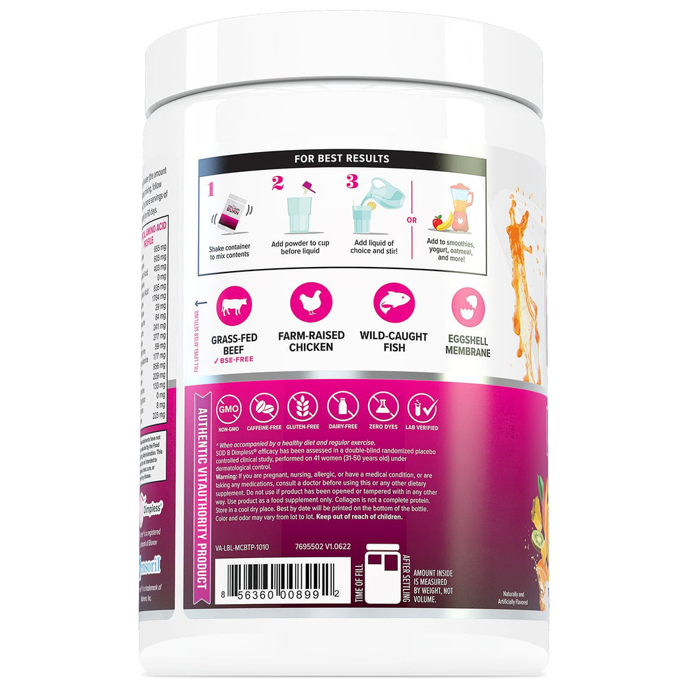 Label notes vitamin C and caffeine for energy support