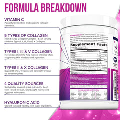Vitauthority pink lemonade tub with scoop for easy daily intake