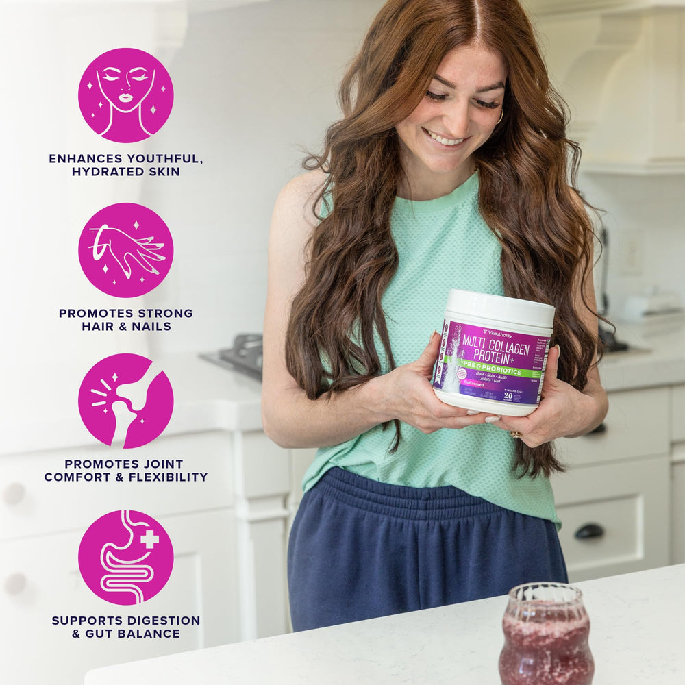 Vitauthority collagen powder dissolves in coffee for a smooth, flavorless boost