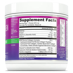 Vitauthority ingredients panel with supplement details and benefits