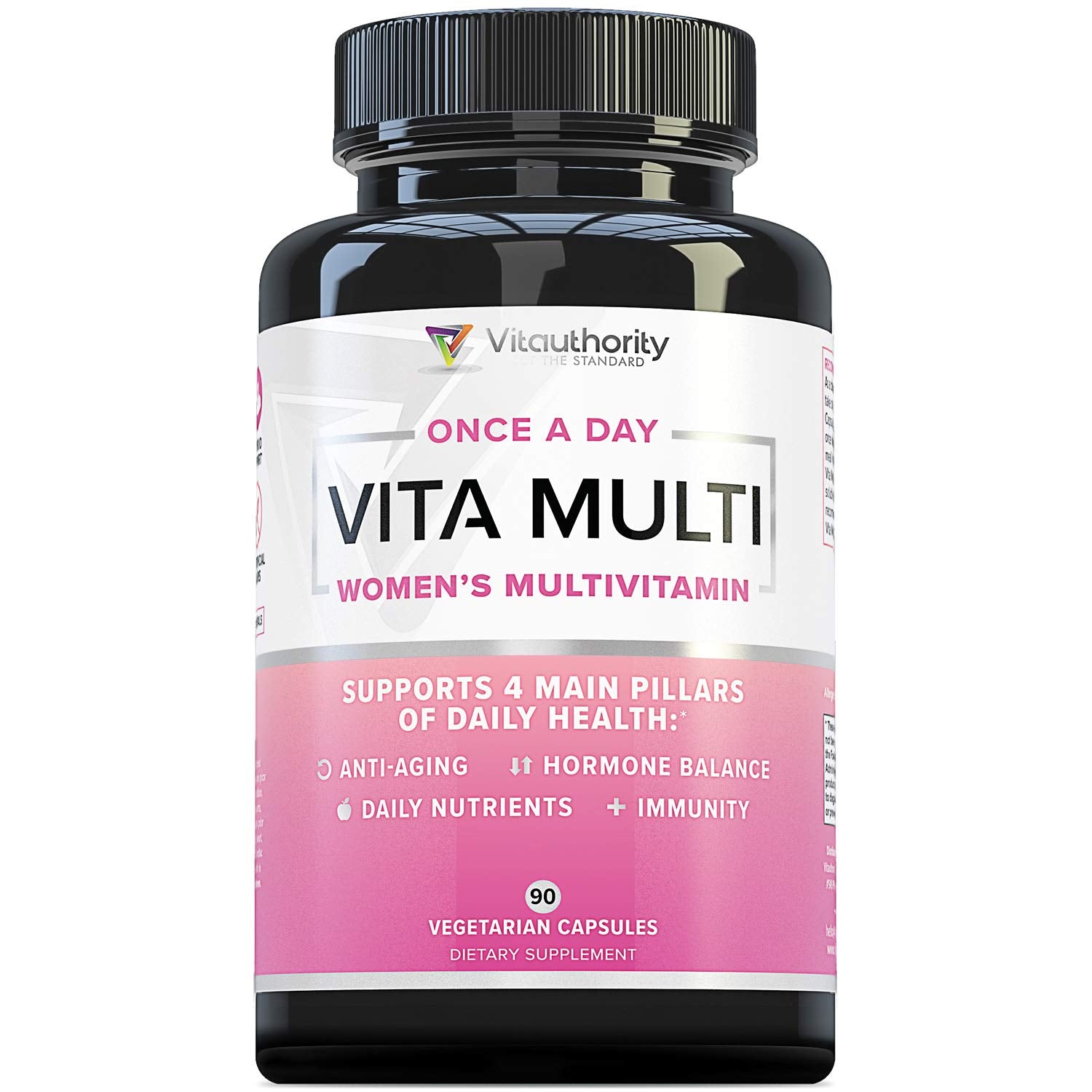 Vitauthority Women’s Daily Multivitamin bottle displays complete daily formula