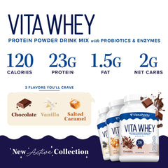 Vitauthority Whey Protein meal replacement shake showcases versatile use