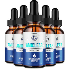 Vitavault Amiclear bottle drops for balanced blood support in daily routines.