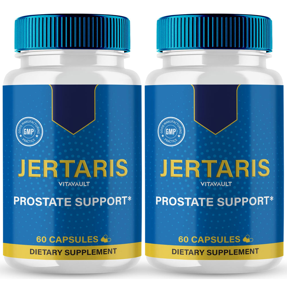 Vitavault Jertaris capsules packaging highlights the all natural formula for daily support.