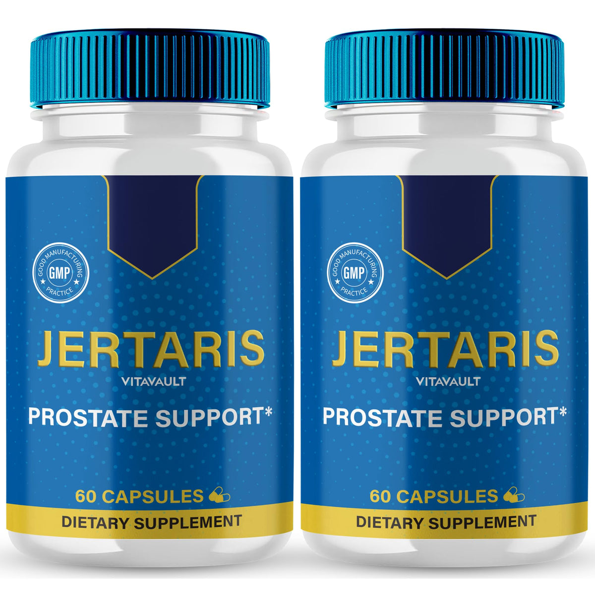Vitavault Jertaris capsules packaging highlights the all natural formula for daily support.