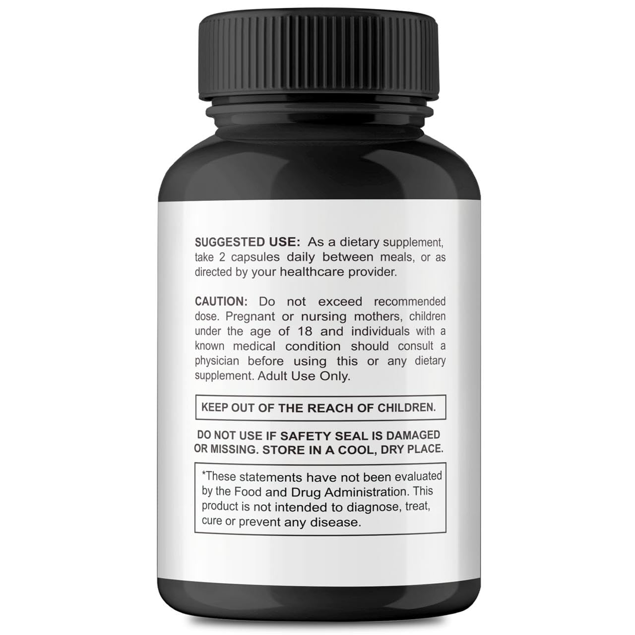 Packaging back with usage directions and ingredients