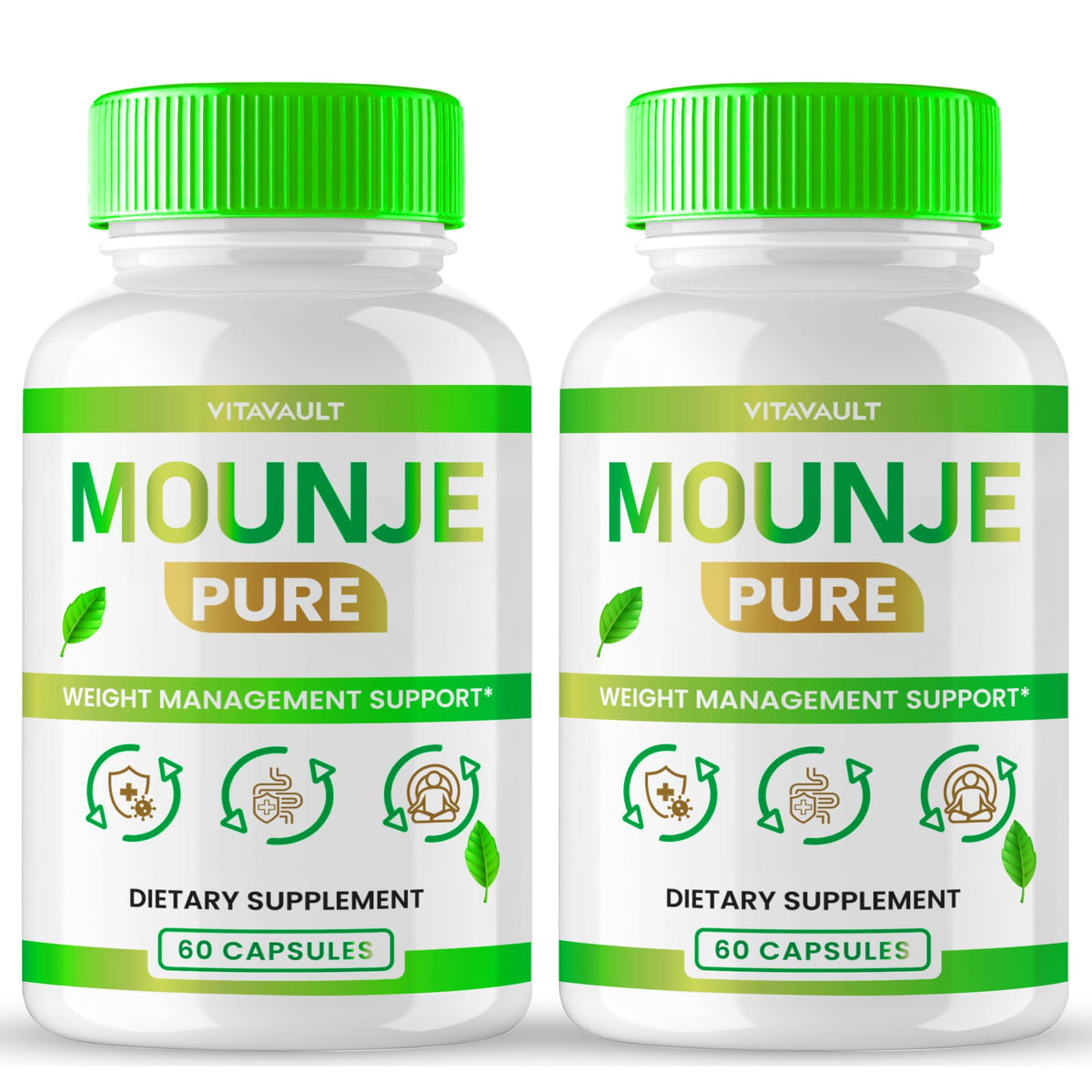 Vitavault Mounje Pure Keto Capsules bottle front view for convenient daily use