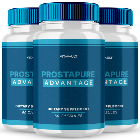 Vitavault Prostapure capsules bottle front view for daily prostate health support.