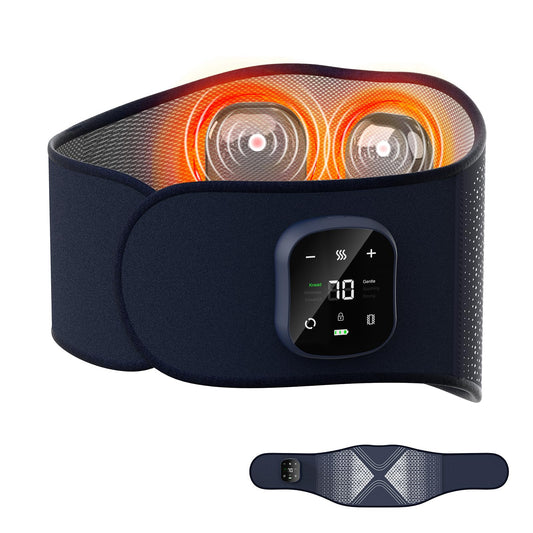 Vitavoco lower back massager front view with dual airbags for targeted heat therapy