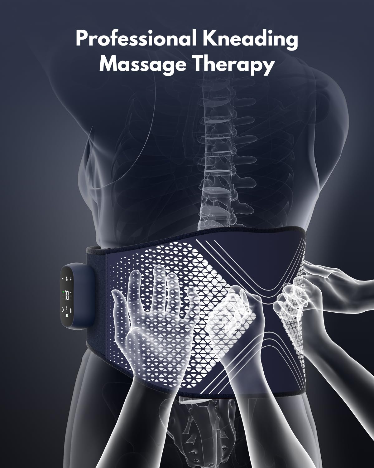 Vitavoco massager battery and control module illustrating cordless freedom