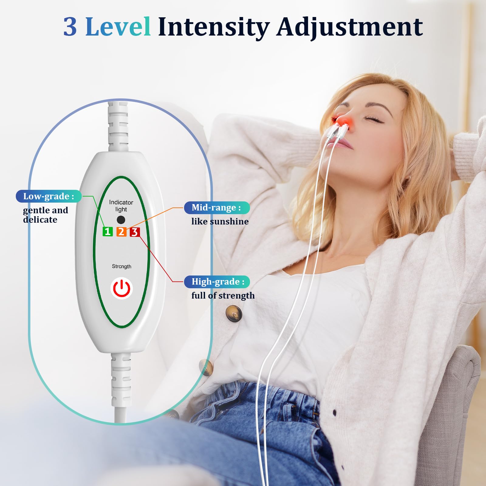 VitaYex No More Colds nasal design targets the nasal cavity for focused use.