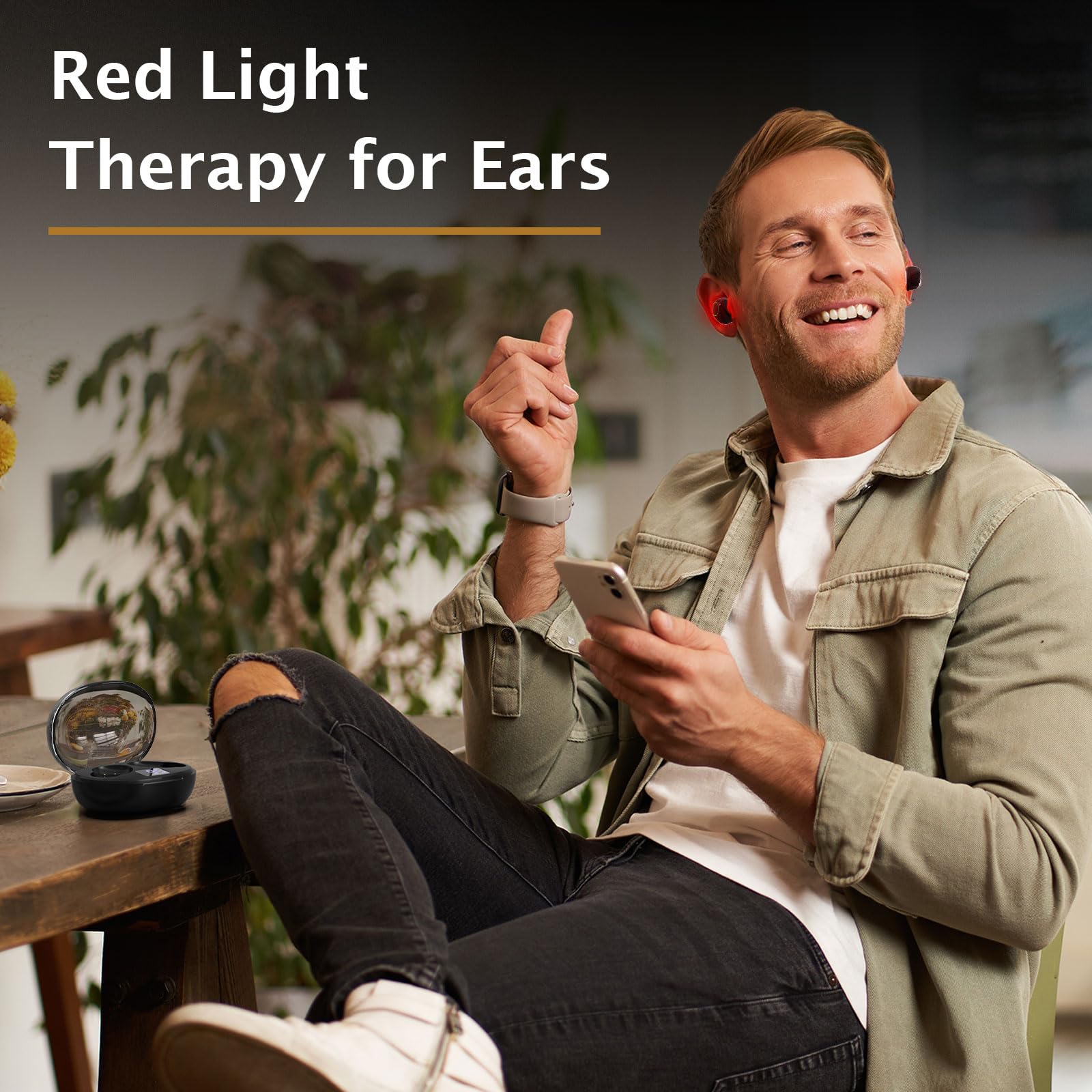 VitaYex red light ear therapy level-3 output for stronger, targeted light sessions.