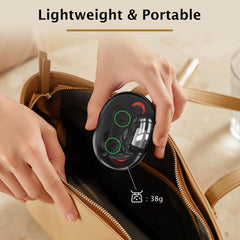 VitaYex travel-friendly case powers up between meetings.