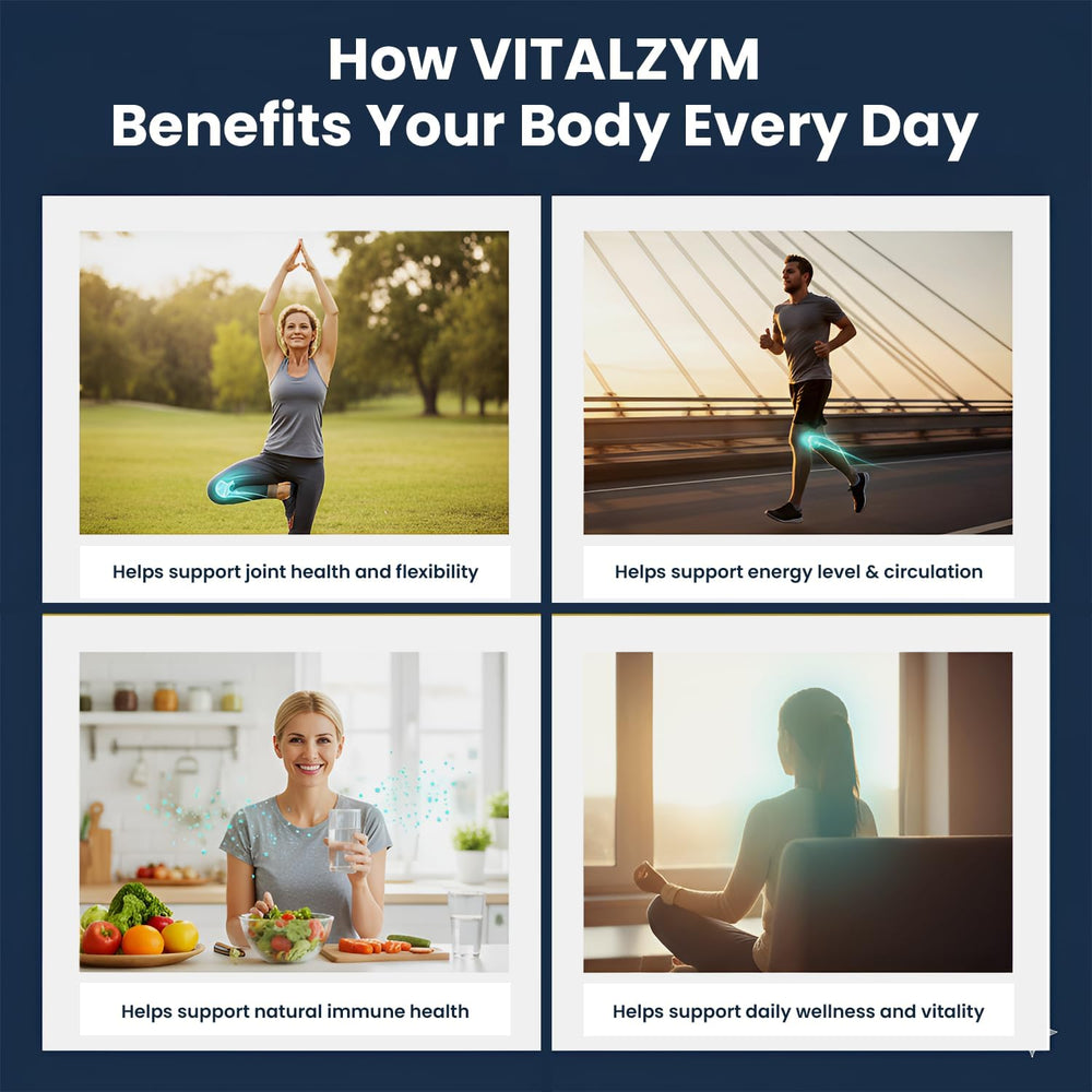 VITÄLZYM enteric-coated delivery for maximum absorption in the bloodstream