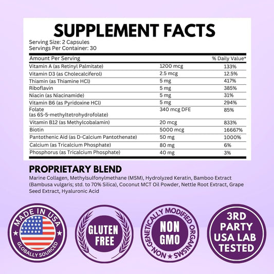 Vitboost biotin with collagen and keratin tablets pack on a clean surface