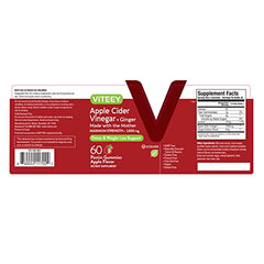 Viteey ginger and ACV blend image focusing on natural ingredients.