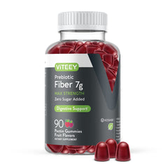 Viteey Prebiotic Fiber Gummies bottle for daily digestive support.