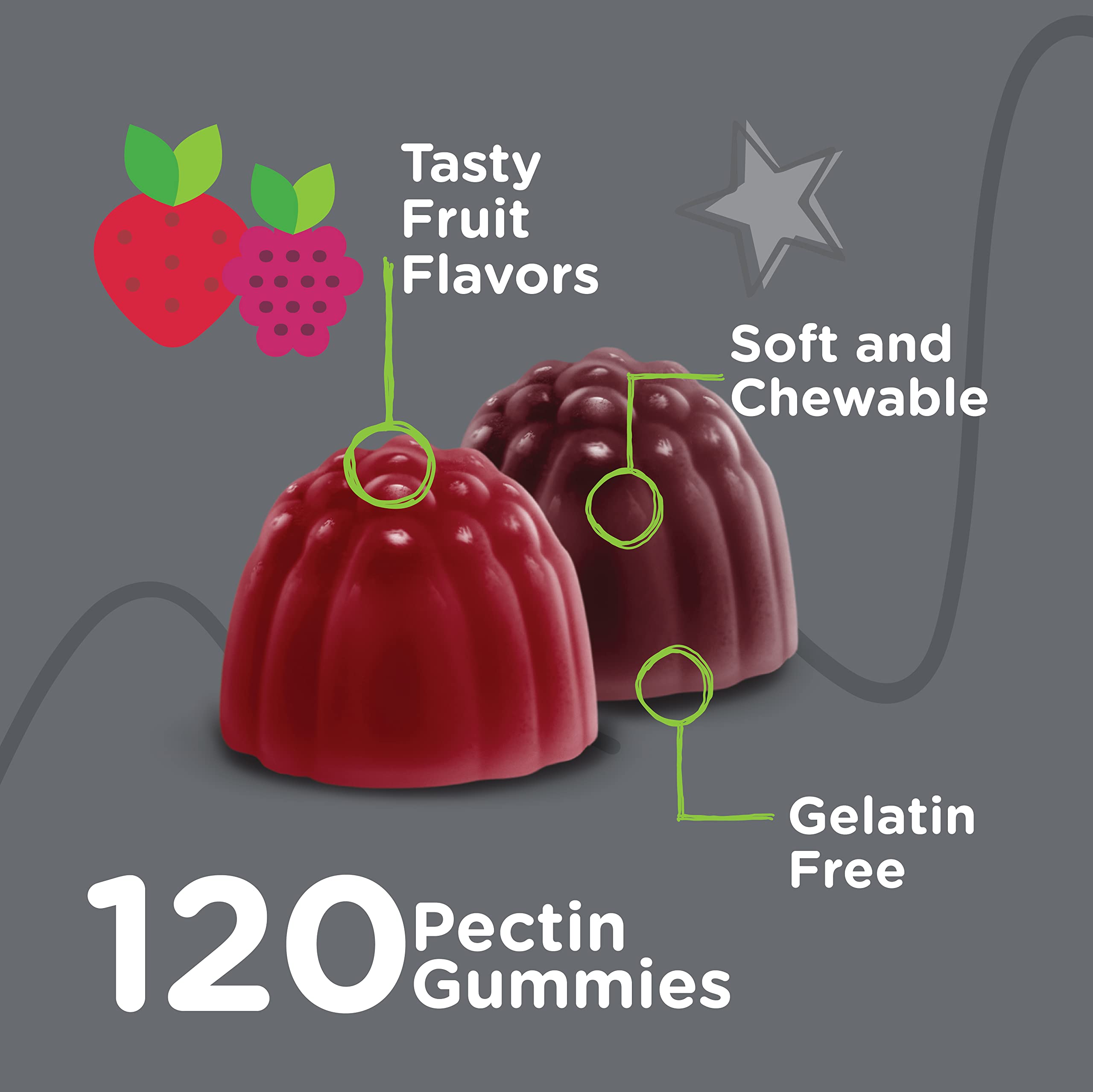 Viteey Prebiotic Kids Fiber daily dose chewables highlight easy routine for regularity.