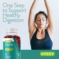 Viteey probiotic gummies 120-count bottle for lasting use