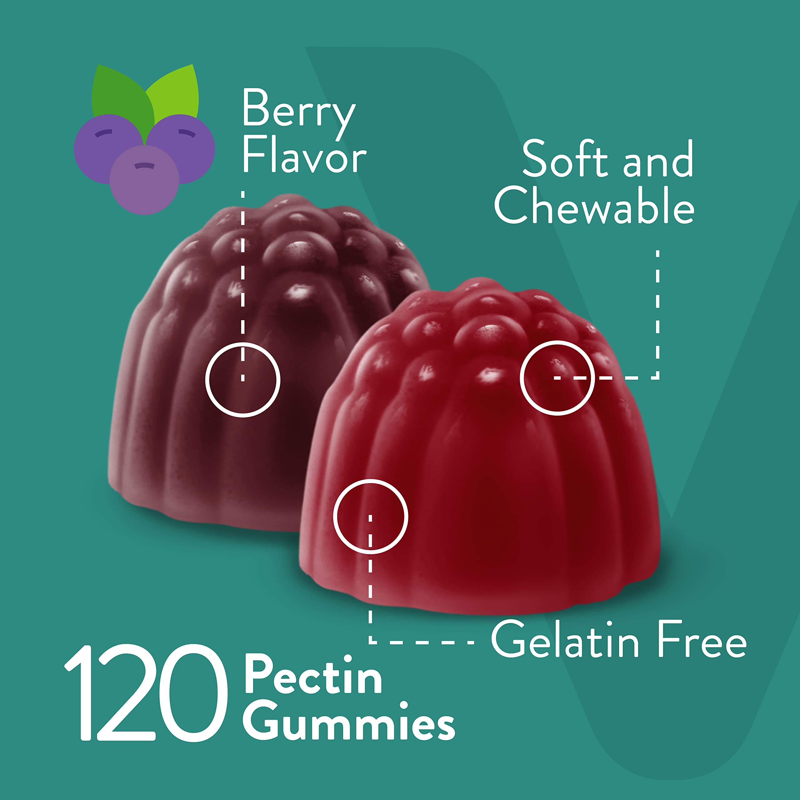 Viteey probiotic gummies texture and berry color ideal for daily routine